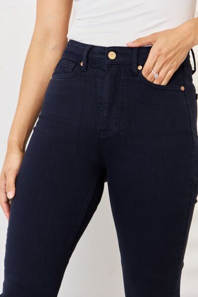 Francesca Garment Dyed Tummy Control Skinny Judy Blue Jeans