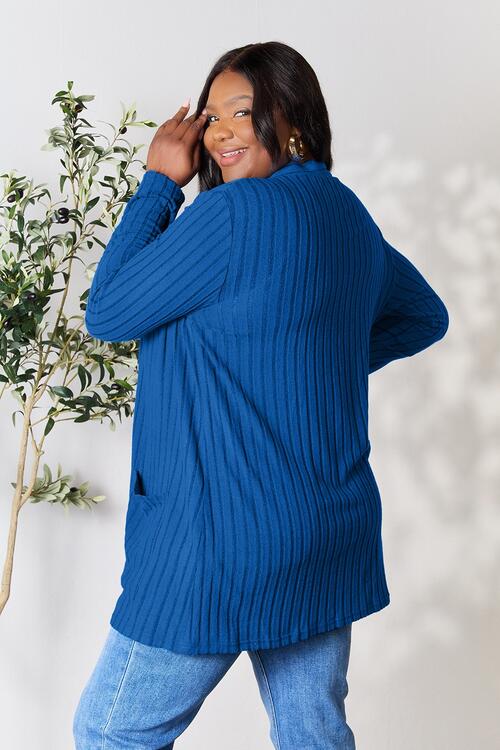 Isabella Ribbed Open Front Cardigan