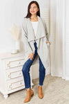 Melanie Open Front Duster Cardigan with Pockets