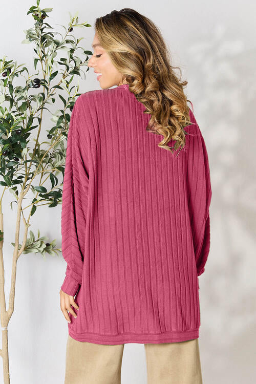 Eva Ribbed Cocoon Cardigan