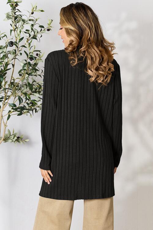 Isabella Ribbed Open Front Cardigan