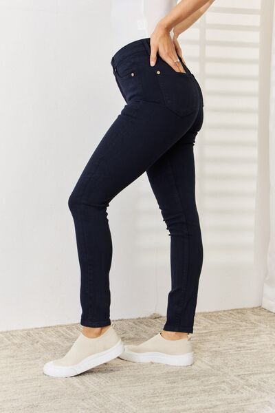 Francesca Garment Dyed Tummy Control Skinny Judy Blue Jeans