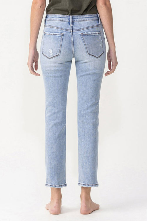 Andrea Midrise Crop Straight Lovervet Jeans