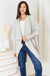 Melanie Open Front Duster Cardigan with Pockets