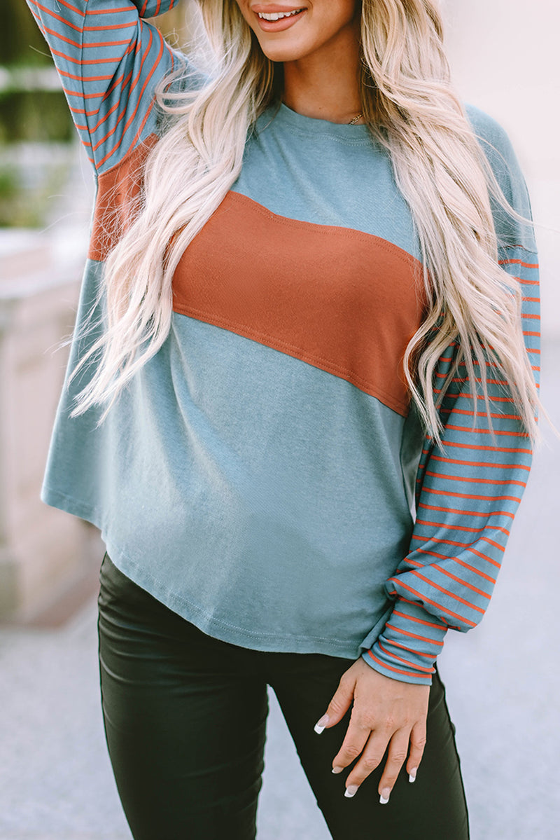 Taya Striped Long Sleeve Top