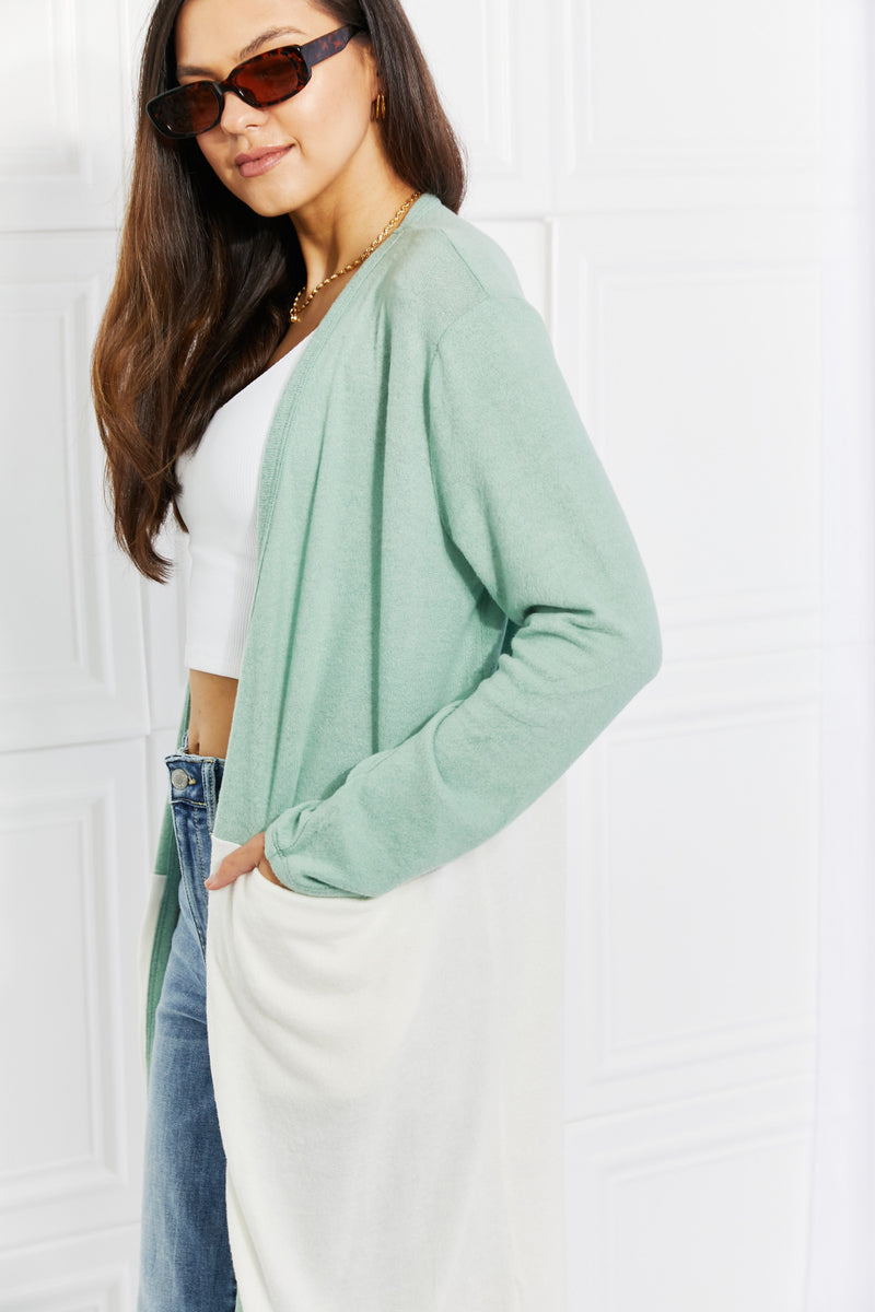 Until You Came Color Block Duster Cardigan