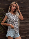 Round Neck Butterfly Sleeve Top