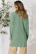 Isabella Ribbed Open Front Cardigan