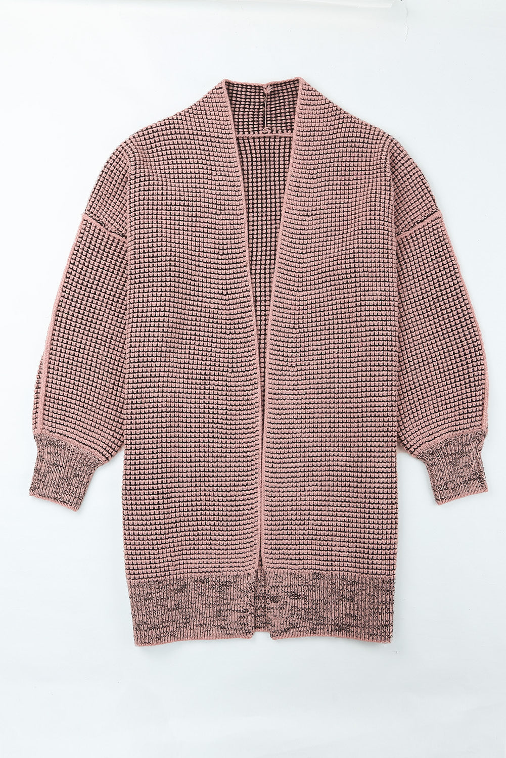 Raquel Heathered Open Front Longline Cardigan