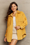 Harmony Dropped Shoulder Button-Down Jacket