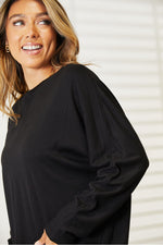 Rosie Seam Detail Long Sleeve Top