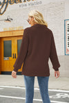 Horizontal Ribbing Johnny Collar Sweater