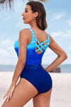 Sophie Tie-Dye Crisscross Back One-Piece Swimsuit