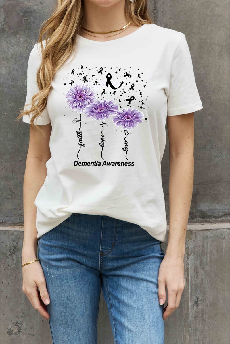 DEMENTIA AWARENESS Graphic Cotton Tee