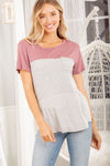 Candace Color Block Striped T-Shirt