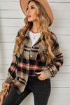 Emmie Plaid Pocketed Button Down Shacket