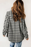 Olivia Plaid Snap Down Hooded Jacket