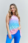 Love Yourself Multicolored Striped Sleeveless Top