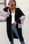 Eva Fringe Sleeve Dropped Sholder Cardigan