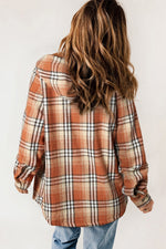 Olivia Plaid Snap Down Hooded Jacket