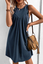 Marissa Round Neck Sleeveless Mini Dress