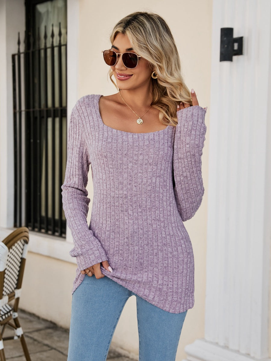 RaeAnn Ribbed Long Sleeve Top