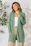 Isabella Ribbed Open Front Cardigan