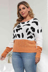 Plus Size Leopard Sweater