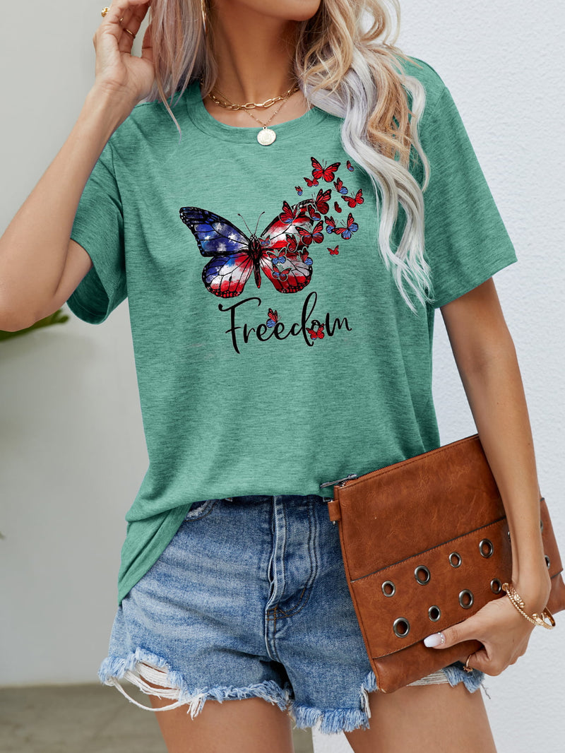 FREEDOM Butterfly Graphic Tee