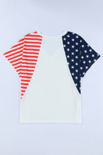 Stars and Stripes V-Neck Tee