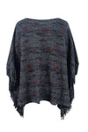 Bailey Fringe Detail Sleeve Poncho