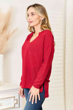 Ava Wide Notch Relax Top